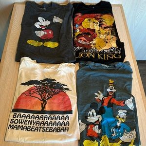 4 DISNEY SHIRTS